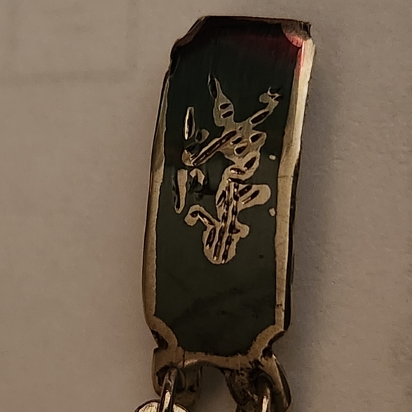 Vintage Sterling Siam Bracelet - Picture 2 of 3